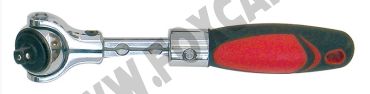 Cricchetto porta bussole con attacco maschio da 1/4" testa snodata