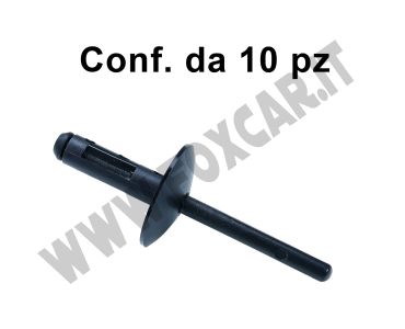 Rivetto in plastica 6x22 mm per fissaggio passaruota BMW