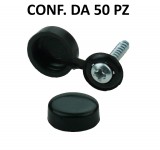 Tappo bottone copriforo universale di colore BIANCO per fori da Ø 22 mm a  30 mm, testa Ø 35 mm - BOTTONI IN PLASTICA - Foxcar Foxcar
