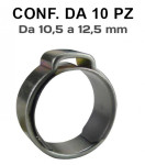 Fascette pinzabili a orecchio da 10,5 a 12,5 mm e banda 6 mm